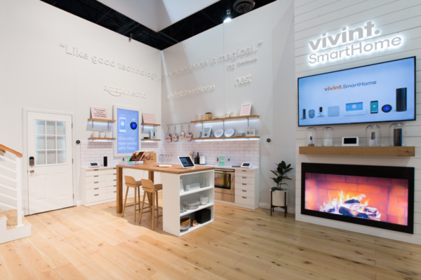 PD&E designed, fabricated and activated a fully-functional smart home at CES which integrated all Vivint product in context, with custom 4D triggers and media content